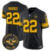 Pittsburgh Steelers Throwback 1962 Vapor Limited Jersey – Est. 1933 Patch – All Stitched – Black – Najee Harris Jersey