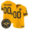 Pittsburgh Steelers Throwback 1962 Vapor Limited Custom Jersey – Est. 1933 Patch – All Stitched – Gold Jersey