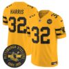 Pittsburgh Steelers Throwback 1933 Patch Vapor Limited Jersey – All Stitched – Gold – Franco Harris Jersey