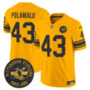Pittsburgh Steelers Throwback 1962 Vapor Limited Jersey – Est. 1933 Patch – All Stitched – Gold – Troy Polamalu Jersey