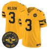 Pittsburgh Steelers Throwback 1933 Patch Vapor Limited Jersey – All Stitched – Gold – Russell Wilson Jersey