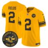 Pittsburgh Steelers Throwback 1962 Vapor Limited Jersey – Est. 1933 Patch – All Stitched – Gold – Justin Fields Jersey