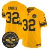 Pittsburgh Steelers Throwback 1962 Vapor Limited Jersey – Est. 1933 Patch – All Stitched – Gold – Franco Harris Jersey