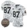 Detroit Lions 2024 Salute to Service Establishment Year Patch Vapor Limited Jersey – All Stitched – Marines – Sam Laporta Jersey