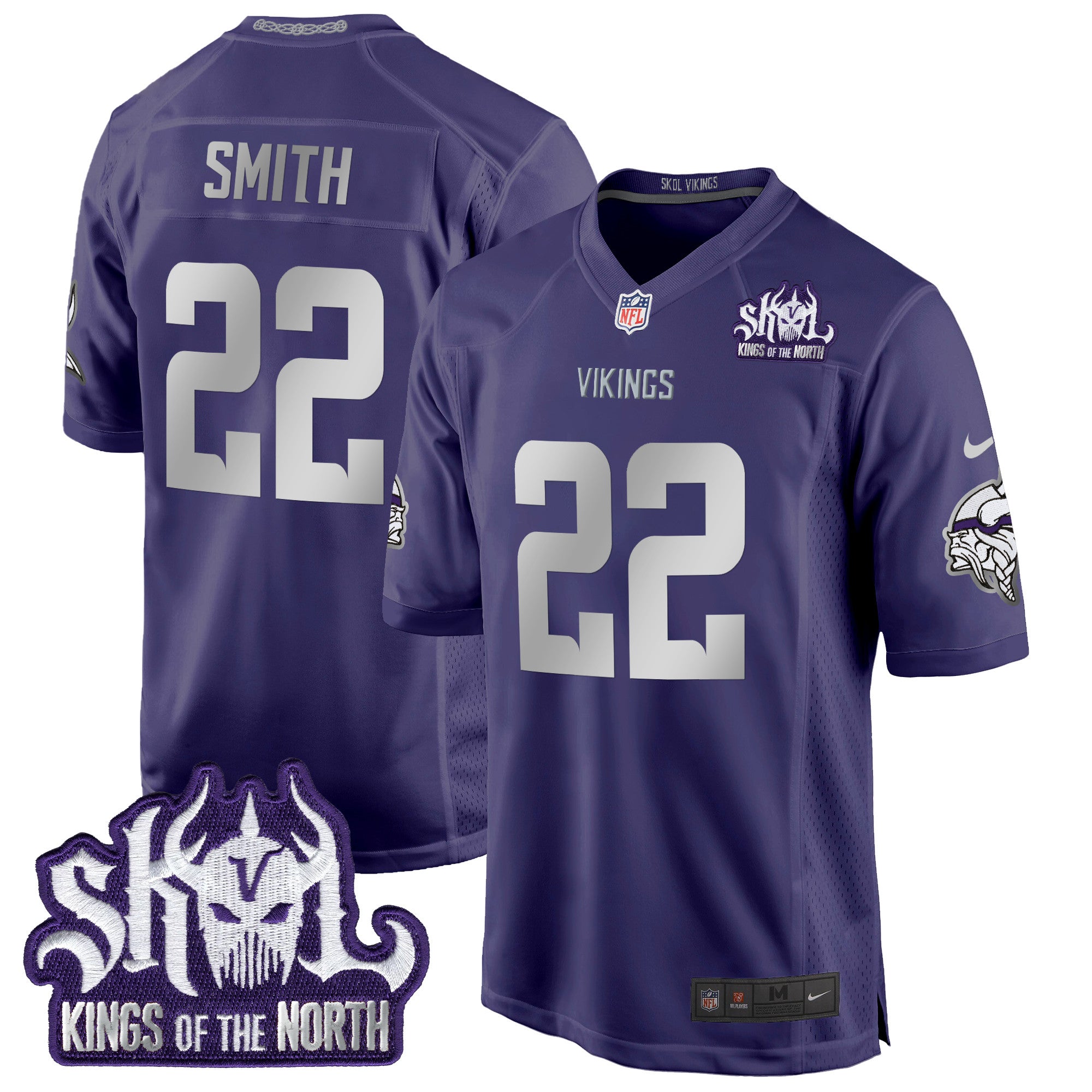 Minnesota Vikings 2024 Winter Warrior Skol Patch Game Jersey – All Stitched – Purple – Harrison Smith Jersey