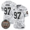 49ers 2024 Salute to Service Establishment Year Patch Vapor Limited Jersey – All Stitched – Army – Nick Bosa Jersey