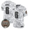Eagles 2024 Salute to Service Establishment Year Patch Vapor Limited Jersey – All Stitched – Army – DeVonta Smith Jersey