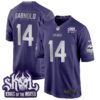 Minnesota Vikings 2024 Winter Warrior Skol Patch Game Jersey – All Stitched – Purple – Sam Darnold Jersey