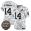 Detroit Lions 2024 Salute to Service Establishment Year Patch Vapor Limited Jersey – All Stitched – Marines – St. Brown Jersey