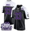 Minnesota Vikings 2024 Winter Warrior Skol Patch Game Jersey – All Stitched – Black Alternate – Aaron Jones Jersey
