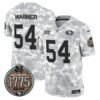 49ers 2024 Salute to Service Establishment Year Patch Vapor Limited Jersey – All Stitched – Army – Fred Warner Jersey
