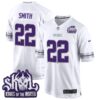 Minnesota Vikings 2024 Winter Warrior Skol Patch Game Jersey – All Stitched – White – Harrison Smith Jersey