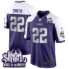 Minnesota Vikings 2024 Winter Warrior Skol Patch Game Jersey – All Stitched – Purple Alternate – Harrison Smith Jersey