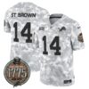 Detroit Lions 2024 Salute to Service Establishment Year Patch Vapor Limited Jersey – All Stitched – Army – St. Brown Jersey