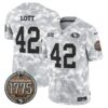 49ers 2024 Salute to Service Establishment Year Patch Vapor Limited Jersey – All Stitched – Navy – Ronnie Lott Jersey