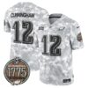 Eagles 2024 Salute to Service Establishment Year Patch Vapor Limited Jersey – All Stitched – Marines – Randall Cunningham Jersey