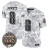 Eagles 2024 Salute to Service Establishment Year Patch Vapor Limited Jersey – All Stitched – Marines – Kenny Pickett Jersey