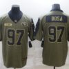 Men’s San Francisco 49ers #97 Nick Bosa Nike Olive 2021 Salute To Service Limited Player Jersey
