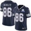 Men’s Dallas Cowboys #86 Dalton Schultz Navy With Est 1960 Patch Limited Stitched NFL Jersey