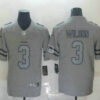 Men’s Seattle Seahawks #3 Russell Wilson 2019 Gray Gridiron Vapor Untouchable Stitched NFL Nike Limited Jersey