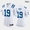 Men Indianapolis Colts #19 Kwity Paye Royal White 2021 Draft Jersey