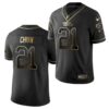 Men’s Carolina panthers #21 jeremy chinn golden black jersey