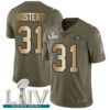 Nike 49ers #31 Raheem Mostert Olive Gold Super Bowl LIV 2020 Men’s Stitched NFL Limited 2017 Salute To Service Jersey