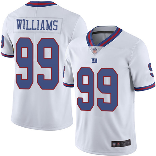 Giants #99 Leonard Williams White Men’s Stitched Football Limited Rush Jersey