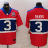 Men’s New York Giants #3 Deonte Banks Century Red 100TH Season Commemorative Patch Limited Football Stitched Jersey