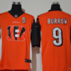 Men’s Cincinnati Bengals #9 Joe Burrow Orange 2020 Team Logo Number Vapor Untouchable Stitched NFL Nike Fashion Limited Jersey