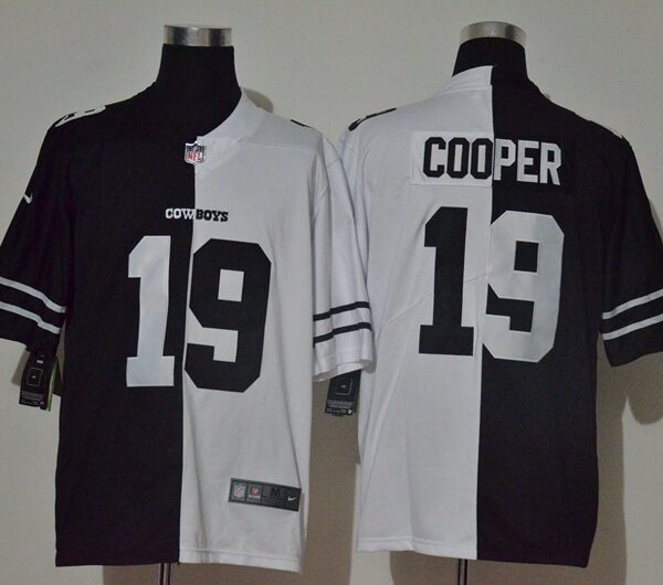 Men’s Dallas Cowboys #19 Amari Cooper Black White Peaceful Coexisting 2020 Vapor Untouchable Stitched NFL Nike Limited Jersey
