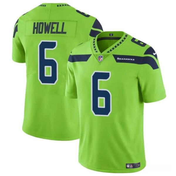 Men’s Seattle Seahawks #6 Sam Howell Green Vapor Limited Football Stitched Jersey