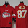 Men’s Kansas City Chiefs #87 Travis Kelce Red 2020 Big Logo Vapor Untouchable Stitched NFL Nike Fashion Limited Jersey
