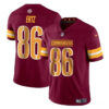 Men’s Washington Commanders #86 Zach Ertz Burgundy Vapor Limited Football Stitched Jersey