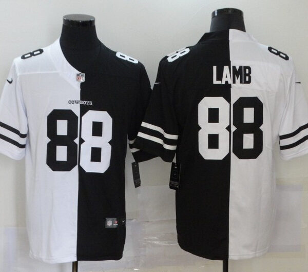 Men’s Dallas Cowboys #88 CeeDee Lamb White Black Peaceful Coexisting 2020 Vapor Untouchable Stitched NFL Nike Limited Jersey