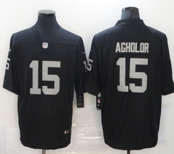 Men’s Las Vegas Raiders #15 Nelson Agholor Black 2017 Vapor Untouchable Stitched NFL Nike Limited Jersey