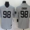Men’s Las Vegas Raiders #98 Maxx Crosby Grey 2020 Inverted Legend Stitched NFL Nike Limited Jersey