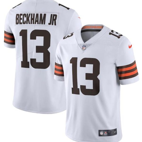 Nike Cleveland Browns #13 Odell Beckham Jr. White 2020 New Vapor Untouchable Limited Jersey