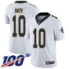 Nike Saints #10 Tre’Quan Smith White Men’s Stitched NFL 100th Season Vapor Limited Jersey