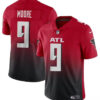 Men’s Atlanta Falcons #9 Rondale Moore Red Black Vapor Untouchable Limited Football Stitched Jersey
