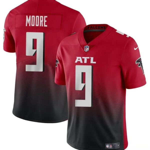 Men’s Atlanta Falcons #9 Rondale Moore Red Black Vapor Untouchable Limited Football Stitched Jersey