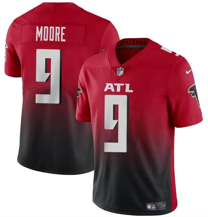 Men’s Atlanta Falcons #9 Rondale Moore Red Black Vapor Untouchable Limited Football Stitched Jersey