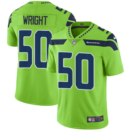 Men’s Seattle Seahawks #50 K.J. Wright Green Nike NFL Vapor Untouchable Limited Jersey