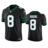 Men’s New York Jets #8 Aaron Rodgers Black 2024 F.U.S.E. Vapor Limited Football Stitched Jersey