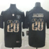 Men’s Oakland Raiders #28 Josh Jacobs 2019 Black Statue Of Liberty Stitched NFL Nike Limited Jersey