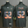 Men’s Chicago Bears #52 Khalil Mack 2019 Black Salute To Service USA Flag Fashion Limited Jersey