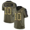 Men’s Olive Arizona Cardinals #10 DeAndre Hopkins 2021 Camo Salute To Service Limited Stitched Jersey