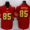 Men’s San Francisco 49ers #85 George Kittle Red Gold 2021 Vapor Untouchable Stitched NFL Nike Limited Jersey