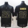 Men’s Detroit Lions #20 Barry Sanders Black 2020 Salute To Service Stitched NFL Nike Limited Jersey
