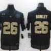 Men’s New York Giants #26 Saquon Barkley Black Camo 2020 Salute To Service Stitched NFL Nike Limited Jersey